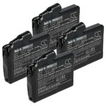 Vhbw 4x batterie compatible avec glovii gp1r, gj1g, gxb, gj1r, gp1c, gj1, gp1g, gj1c, gxr, gp1 gants ...