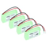 Vhbw 4x batterie pack de 2x aa mignon pour divers appareils (2000mah, 2, 4v, nimh)