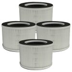 Vhbw 4x filtre � air compatible avec medion md 19778 purificateur - multicouches pr�filtre + hepa + charbon ...