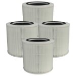 Vhbw 4x filtre  air compatible avec medion md10171 purificateur - multicouches prfiltre + hepa + charbon ...