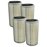 Vhbw 4x filtre cartouche compatible avec lincos ln - sbc990 cabine de sablage - filtre en papier avec ...