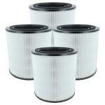 Vhbw 4x filtre  charbon actif compatible avec bosch air 4000 purificateur d'air - filtre  air h13 noir ...