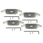 Vhbw 4x lames compatible avec wolf - garden loopo s500 tondeuse - lames de rechange, argent�, acier inoxydable ...