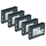 Vhbw 5x batterie compatible avec baofeng uv - 3r mark ii, uv - 3r + , uv - 3r radio talkie - walkie (1500mah, ...