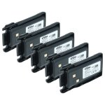 Vhbw 5x batterie compatible avec baofeng uv - q5, uv - 98d radio talkie - walkie (2800mah, 7, 4v, li ...