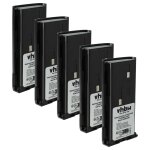 Vhbw 5x batterie compatible avec bidatong bd - pmr, bd - 3107, bd - 2107 radio talkie - walkie (2000mah, ...