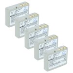 Vhbw 5x batterie compatible avec casio it - g500 scanner de code - barre pos (1850mah, 3, 7v, li - ion) ...