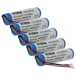 Vhbw 5x batterie compatible avec datalogic gryphon gbt4430, gbt4400, gm4100, gm4100 - bk - 910 scanner ...