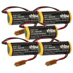 Vhbw 5x pile compatible avec ge fanuc power mate ih, stand - alone syst�me de contr�le (2000mah, 3v, ...