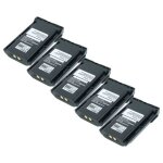 Vhbw 5x batterie compatible avec icom ic - f3061, ic - f3061s, ic - f3062, ic - f3061t, ic - f3036s, ...