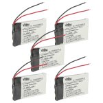 Vhbw 5x batterie compatible avec jabra speak 510 poste mains - libres, t�l�phone de conf�rence (320mah, ...