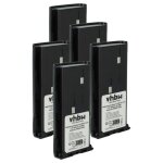 Vhbw 5x batterie compatible avec kenwood tk - 373g, tk - 378, tk - 378gm, tk - 378gc, tk - 372, tk - ...
