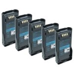Vhbw 5x batterie compatible avec kenwood tk - 5330, tk - 5230, nx - 5400, p25, nx - 5200, nx - 5300, ...