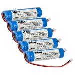 Vhbw 5x batterie compatible avec legrand baeh ip66 eco1, bapi, baes, ura, dbr ip66 eco1 clairage d'issue ...
