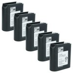 Vhbw 5x batterie compatible avec motorola astro saber iii, i, ii radio talkie - walkie (2700mah, 7, 5v, ...