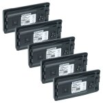 Vhbw 5x batterie compatible avec motorola rdv2080, rdv5100, xtni, xtnid radio talkie - walkie (1100mah, ...