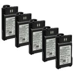 Vhbw 5x batterie remplacement pour kenwood knb - 63l, knb - 65l pour radio talkie - walkie (1000mah, ...