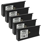Vhbw 5x batterie remplacement pour motorola ntn7143b, ntn7143a, ntn7143 pour radio talkie - walkie (1800mah, ...