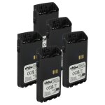 Vhbw 5x batterie remplacement pour motorola pmnn4511a, pmnn4440, pmnn4502a, pmnn4440ar pour radio talkie ...
