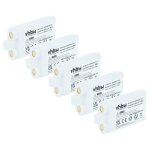 Vhbw 5x batterie remplacement pour shure sb903 pour syst�me de radio num�rique, �metteur (1200mah, 3, ...