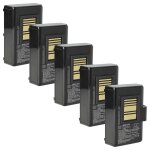 Vhbw 5x batterie remplacement pour zebra p1031365 - 059, p1031365 - 069, p1051378 pour imprimante, scanner, ...