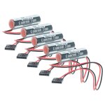 Vhbw 5x batterie compatible avec toshiba er6v with jae 5pin connector syst�me de contr�le (2000mah, 3, ...