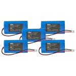 Vhbw 5x batterie compatible avec villeroy & boch neapel 2. 0 96878, neapel 2. 0 96877 lampe de table ...
