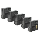 Vhbw 5x batterie compatible avec zebra qln420, zq630 imprimante, scanner, imprimante d'�tiquettes (4400mah, ...