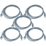 Vhbw 5x c�ble de donn�es usb 2. 0 m�le vers rj45 m�le compatible avec datalogic gryphon gd4130, gd4100, ...