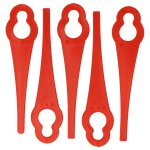 Vhbw 5x lames compatible avec bosch art 2600 combitrim, art 26 accutrimm taille gazon - lames de rechange, ...