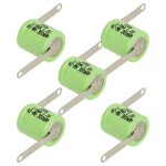 Vhbw 5x nimh pile bouton de remplacement pour type 1 / 3aa 300mah 1, 2v convient pour les batteries de ...