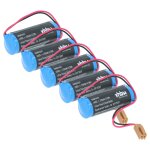Vhbw 5x pile compatible avec omron cqm1 series controls, cv1000 series controls plc contr�leur logique ...