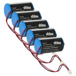 Vhbw 5x pile remplacement pour visonic u - er34615m / w200 pour systme d'alarme (14500mah, 3, 6v, li ...