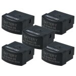Vhbw 5x pile compatible avec siemens s7 - 200 cpu module de batterie (30mah, 3v, li - ion)