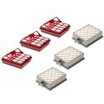 Vhbw 6x filtre d'aspirateur, lot de filtres compatible avec lux ap11, intelligence series, s115 aspirateur; ...