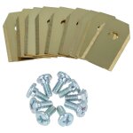 Vhbw 9x lames compatible avec gardena sileno smart, sileno city tondeuse - lames de rechange, or / argent�, ...