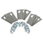 Vhbw 9x lames remplacement pour honda 72515 - vp7 - c50 pour tondeuse - lames de rechange, argent�, acier ...