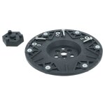 Vhbw assiette de lame tondeuses  gazon compatible avec kress nano kr100, kr 101e - noir