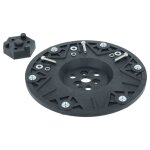 Vhbw assiette de lame tondeuses � gazon compatible avec landxcape lx793, lx835, lx795, lx792 - noir