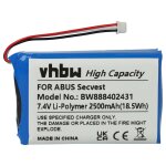 Vhbw batterie compatible avec abus secvest fuaa50000, fuaa50100, fuaa50500 systme d'alarme (2500mah, ...