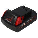 Vhbw batterie compatible avec aeg / milwaukee m18 xc, m18xc outil �lectrique (2000 mah, li - ion, 18 ...