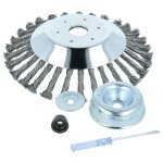 Vhbw brosse � d�sherber en m�tal dur compatible avec echo srm 350, 5000, 4000 outil de jardin, d�broussailleus ...