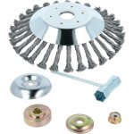 Vhbw brosse � d�sherber en m�tal dur compatible avec kawasaki kbh27, 48, 43, 34 outil de jardin, d�broussaille ...