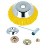 Vhbw brosse � d�sherber en nylon compatible avec texas cg430b outil de jardin, d�broussailleuse - kit ...