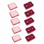 Vhbw lot de filtres compatible avec electrolux 1 classic, 1 royal, d 820 aspirateur - 10x filtres de ...