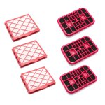 Vhbw lot de filtres compatible avec lux d 800 - d 899, d 820, royal aspirateur - 6x filtres de rechange ...