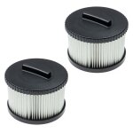 Vhbw kit de 2x filtres d'aspirateur compatible avec dewalt dwv010 typ 2, dwv012 typ 2, dwv900 / 01l, ...