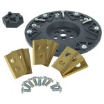 Vhbw kit d'accessoires compatible avec einhell freelexo kit 900 tondeuse � gazon - 1x disque porte - ...