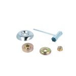Vhbw kit de fixation 5 pcs pour brosse de d�sherbage compatible avec dolmar ms25, 340, 30 coupe - bordures, ...