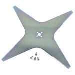 Vhbw lame (4 �toile) compatible avec ambrogio twenty 29 tondeuse - lame de rechange, gris, acier